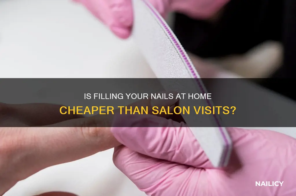 is it chepaer to fill you nails