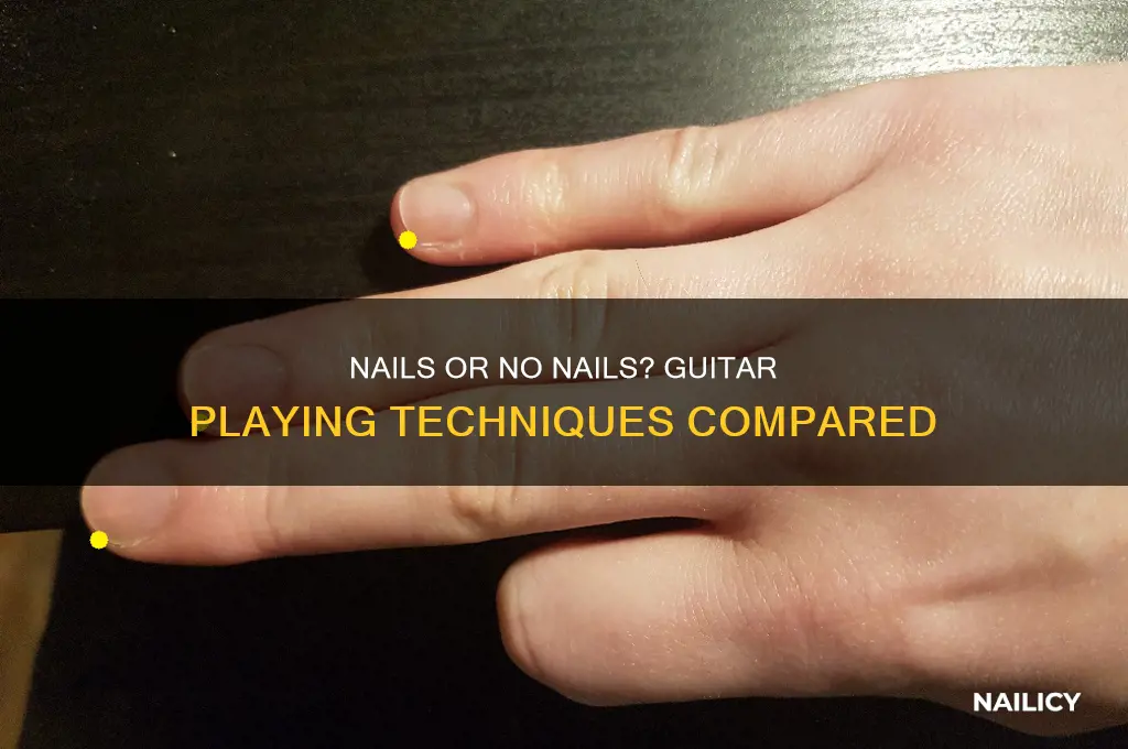 is it easier to play guitar with nails
