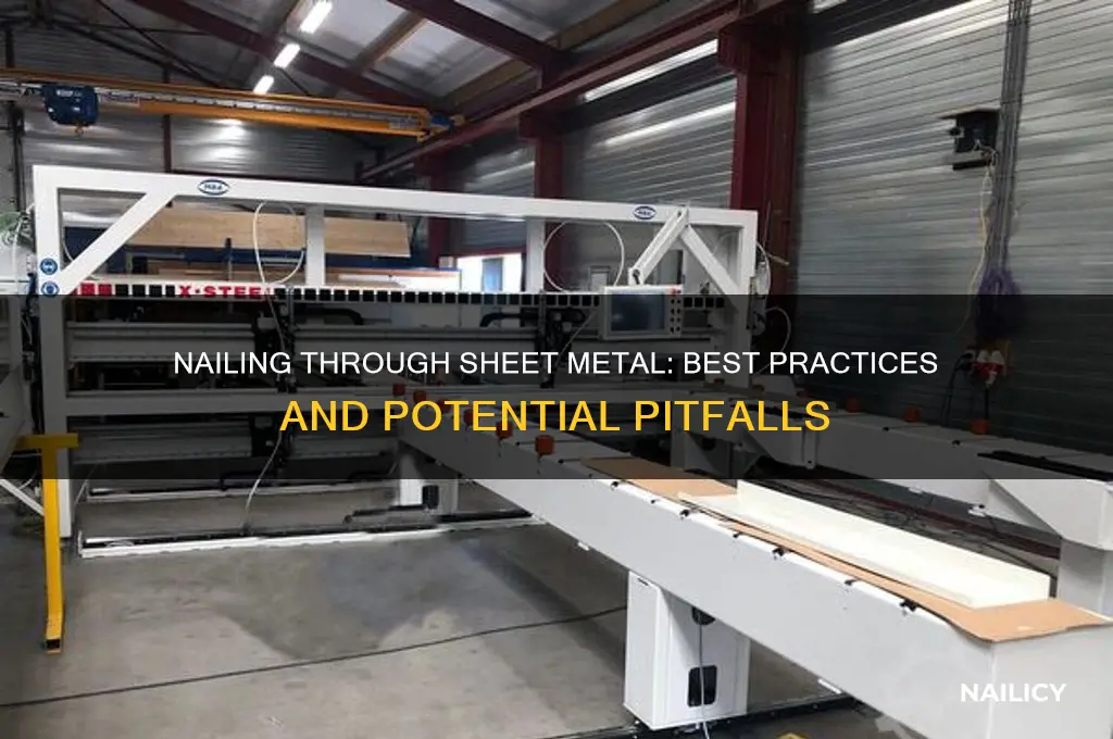 is it fine to nail through sheet metal
