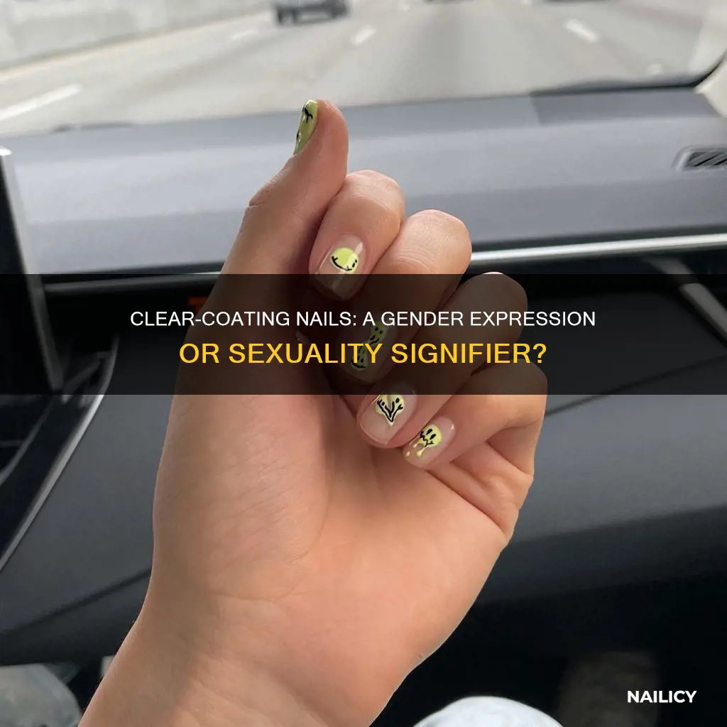 is it gay to clear coat your finger nails