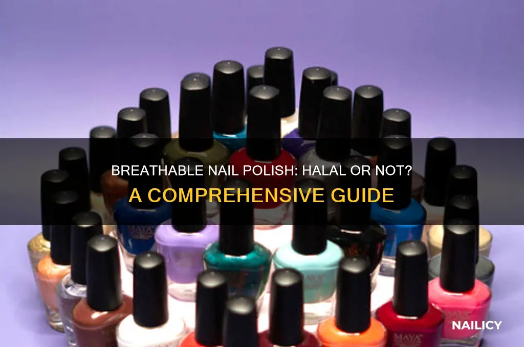 is it halal to use breathable nail polish