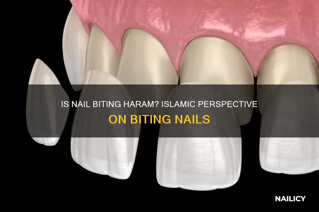 is it haram to bite your nails