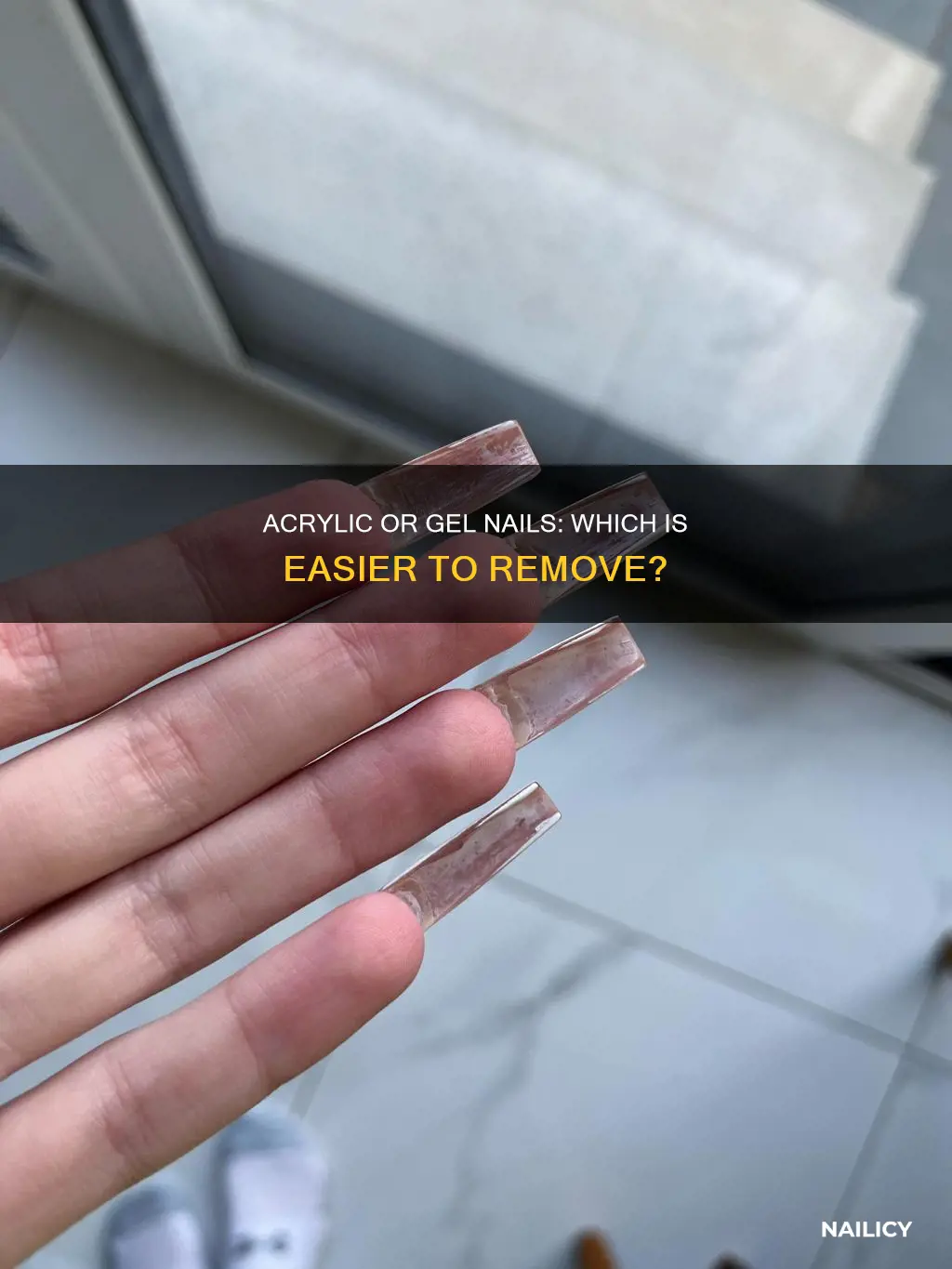 is it harder to remove acrylic or gel nails