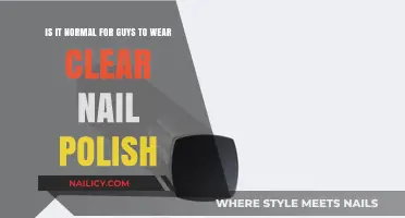 Clear Nail Polish for Men: Breaking Stereotypes or Normal Trend?