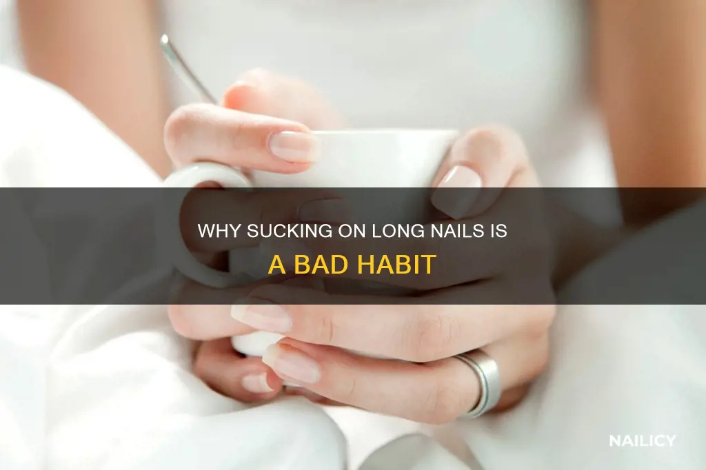 is it normal suck on my long nails