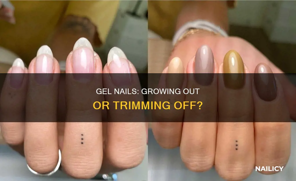 is it ok to let gel nails grow out