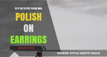 Clear Nail Polish on Earrings: Safe Solution or Risky Hack?