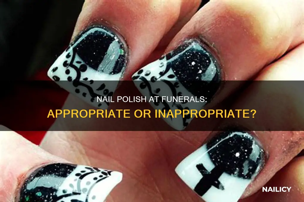 is it ok to wear nail polish to a funeral