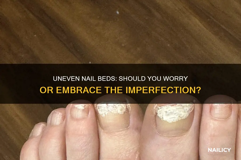 is it okay to have uneven nail beds