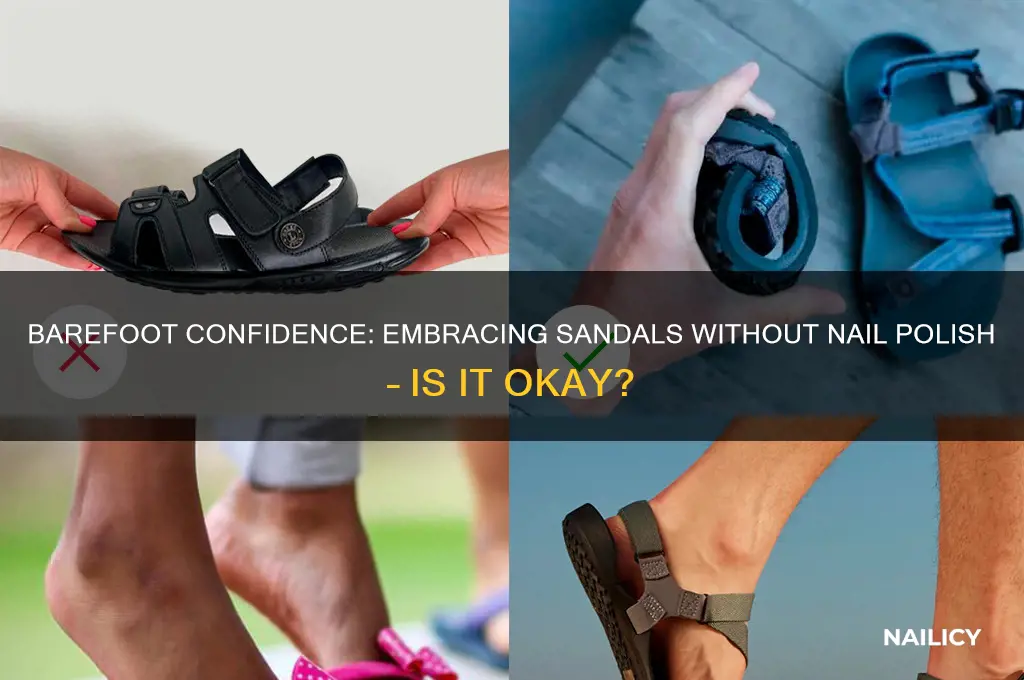 is it okay to wear sandals without nail polish