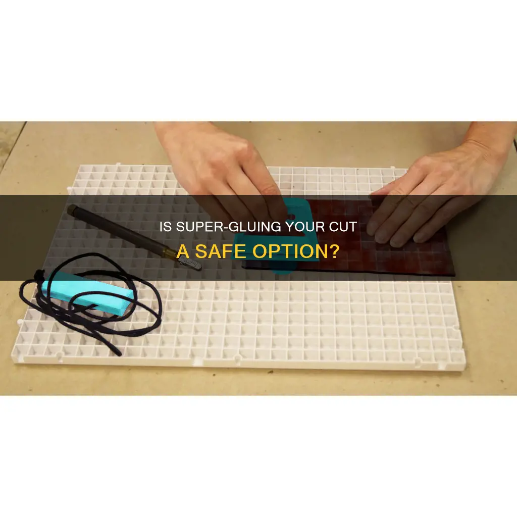is it safe to nail glue a cut