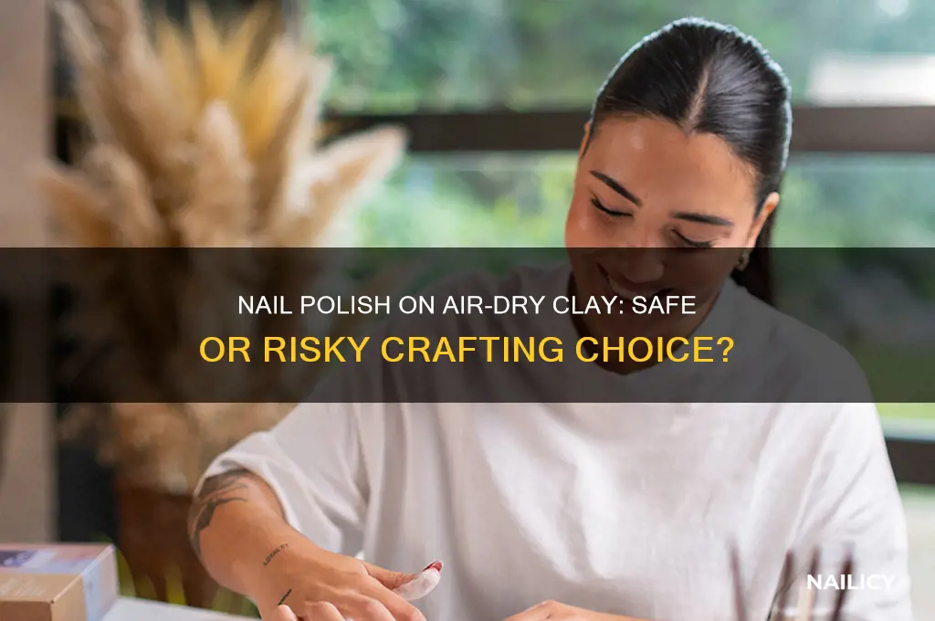 is it safe to use nail polish on air-dry clay