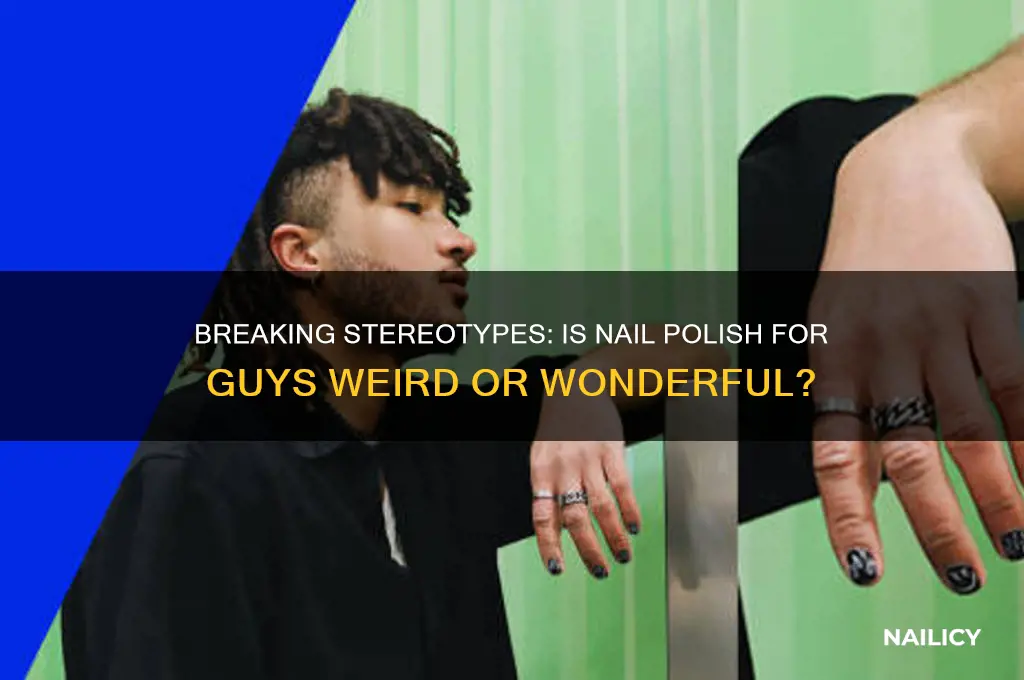 is it weird for guys to wear nail polish