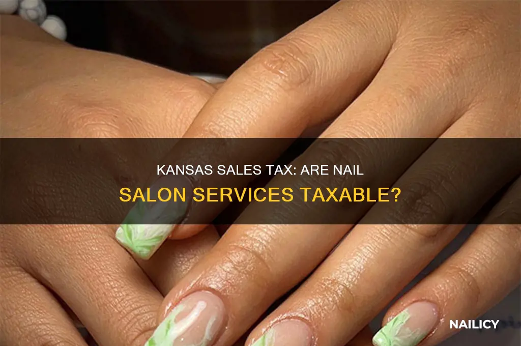 is kansas sales tax charged on nail salons
