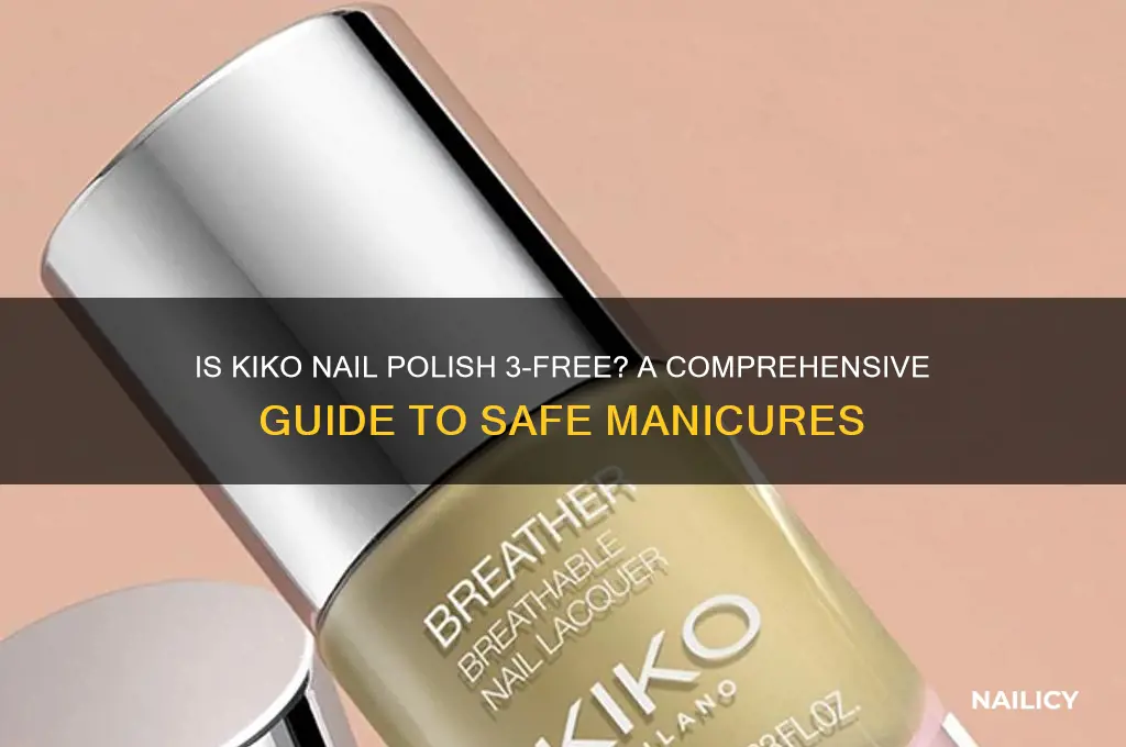 is kiko nail polish 3 free