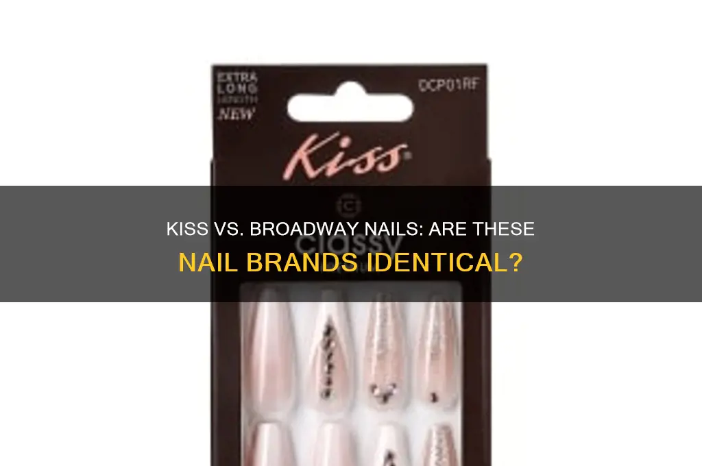 is kiss and braodway nails the same