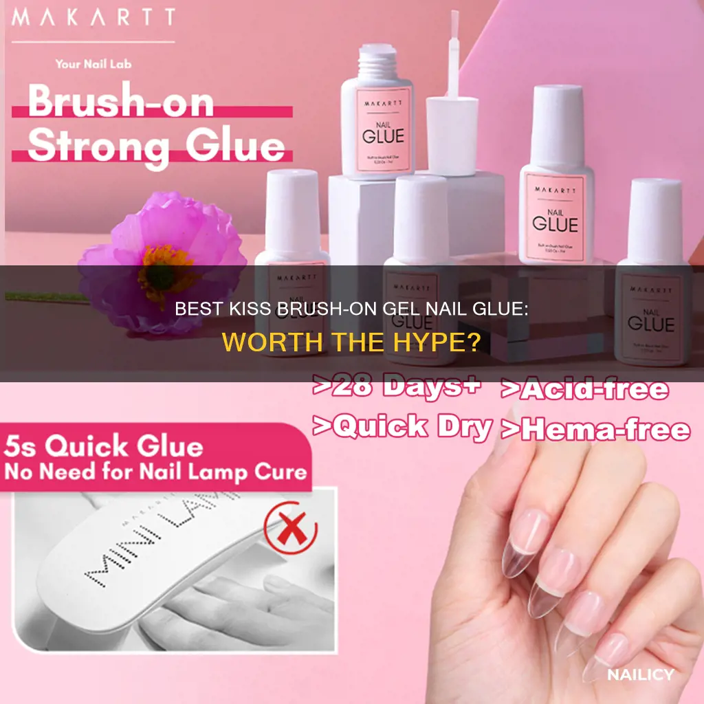 is kiss brush on gel nail glue
