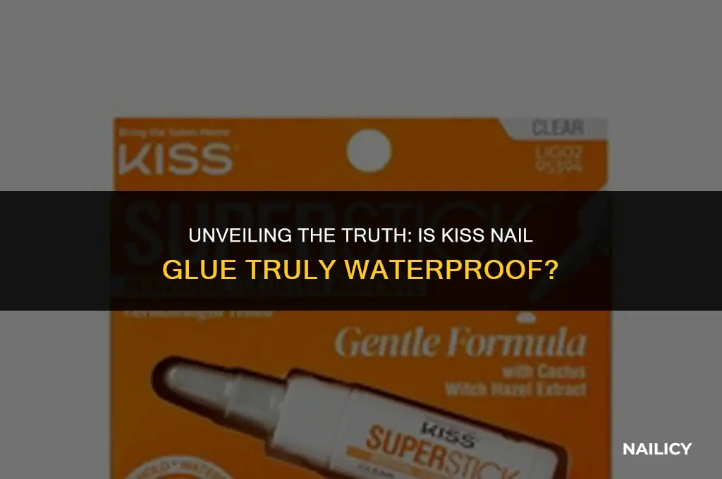 is kiss nail glue waterproof