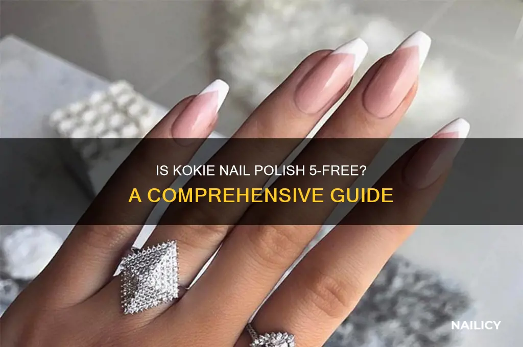 is kokie nail polish 5 free