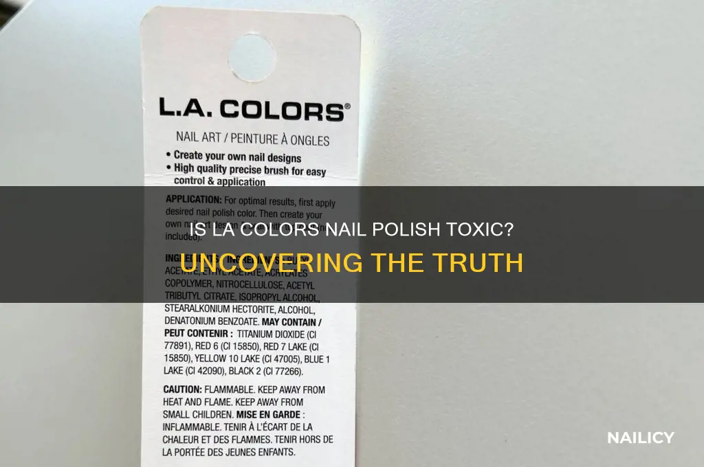 is la colors nail polish toxic