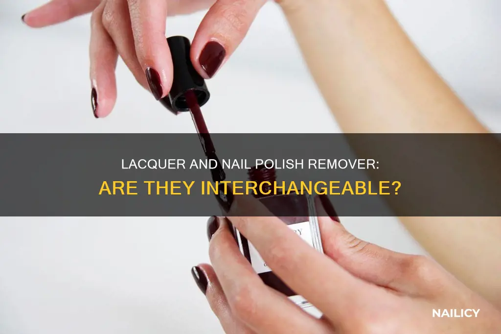 is lacquer remover the same as nail polish remover