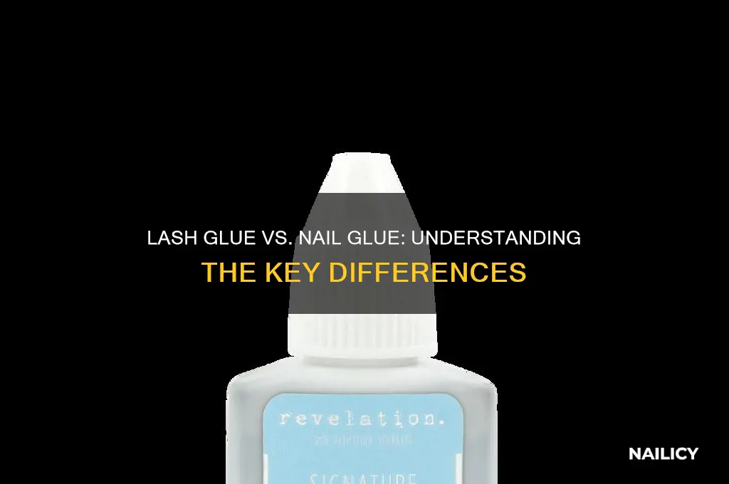 is lash glue the same as nail glue