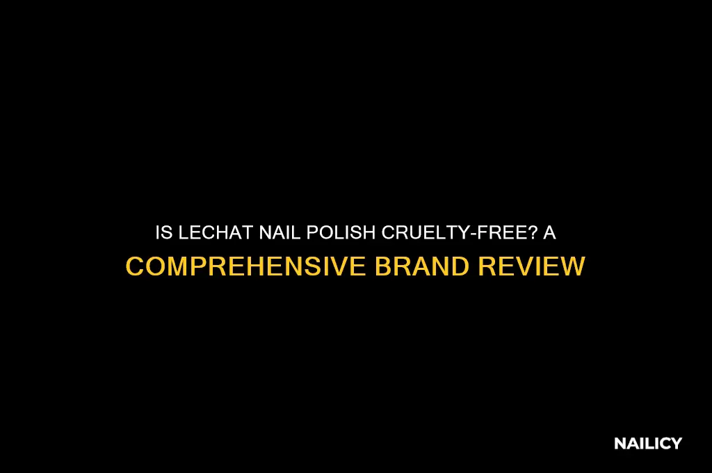 is lechat nail polish cruelty free