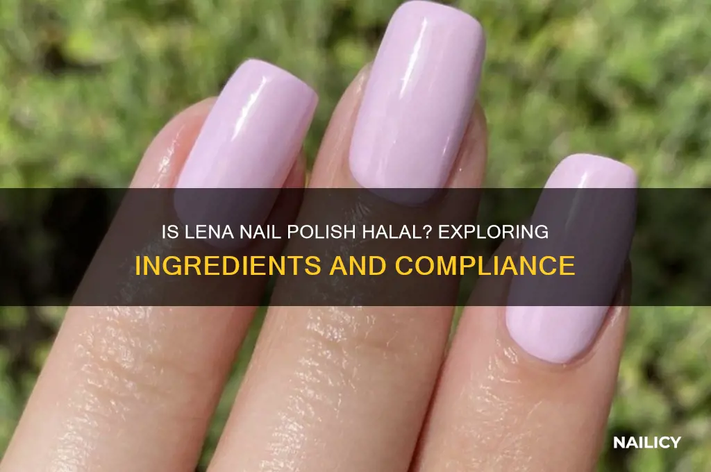 is lena nail polish halal