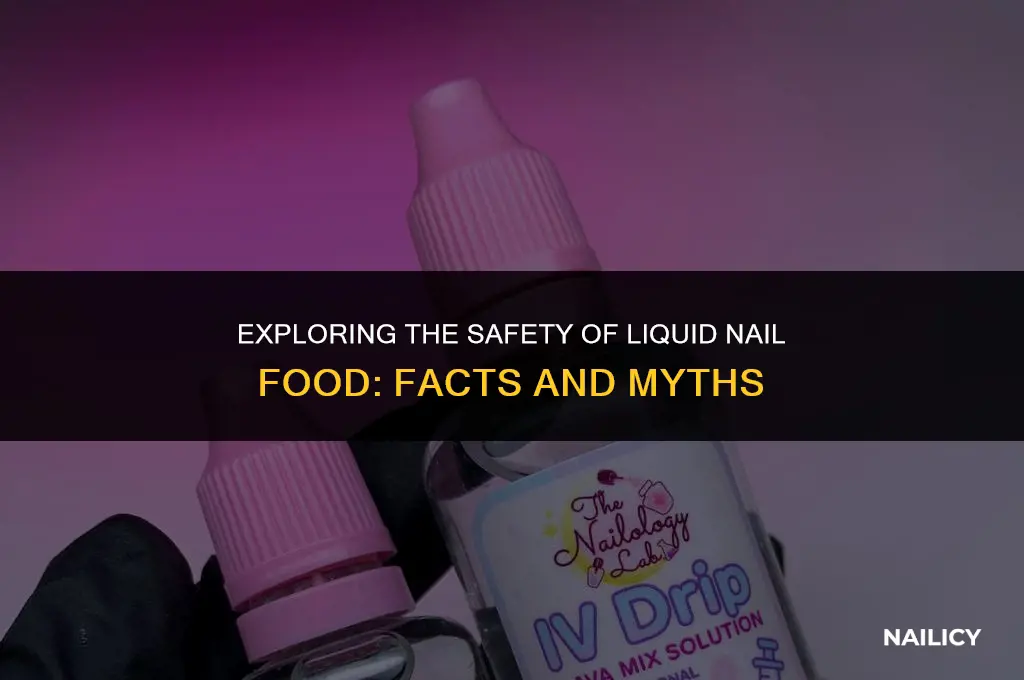 is liquid nail food aafe