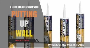 Liquid Nails for Wall Installation: Essential or Optional?