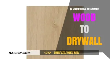 Can You Use Liquid Nails for Attaching Reclaimed Wood to Drywall?