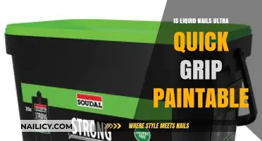 Can You Paint Liquid Nails Ultra Quick Grip? A Guide