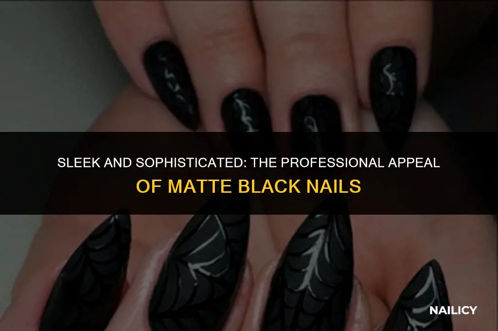 is matte black nails professional