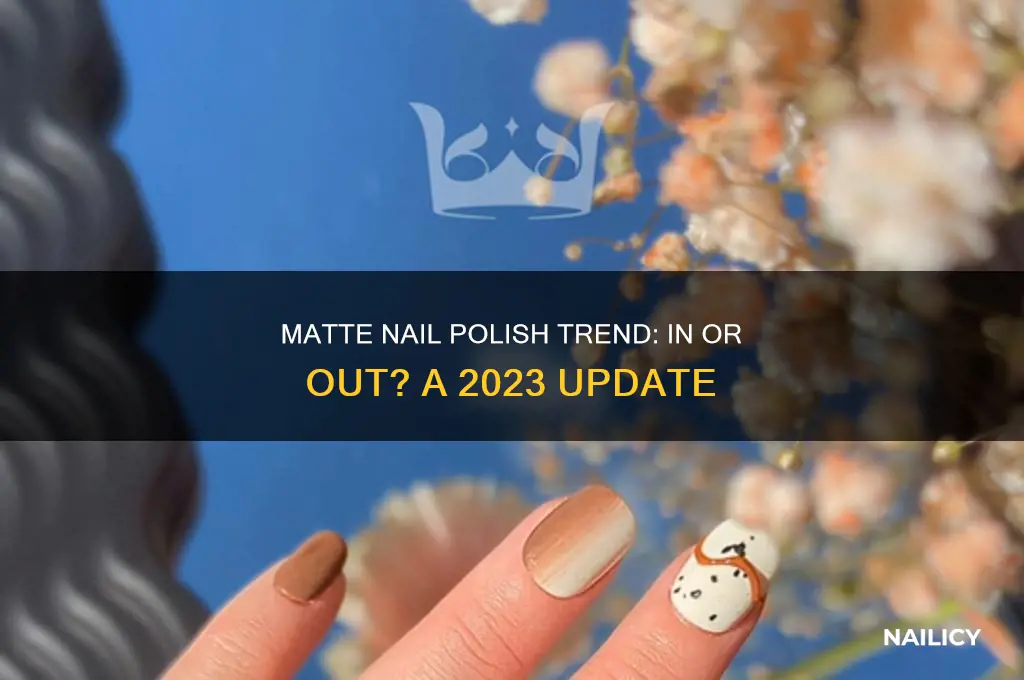 is matte nail polish in
