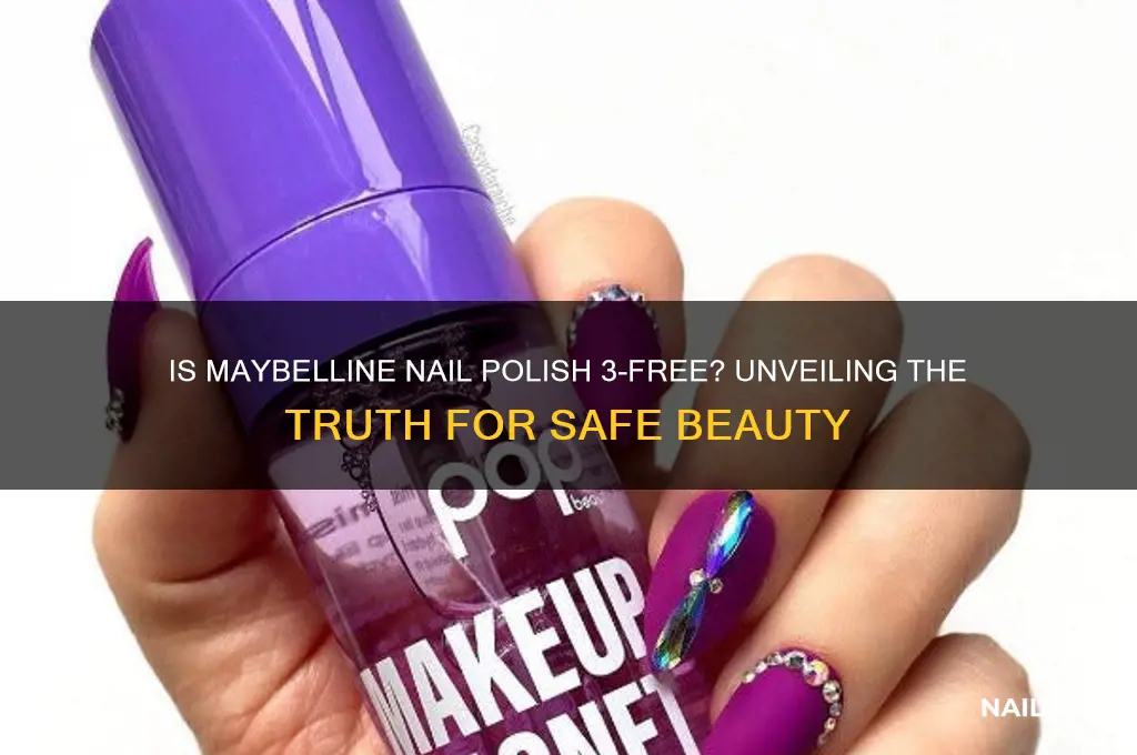 is maybelline nail polish 3 free