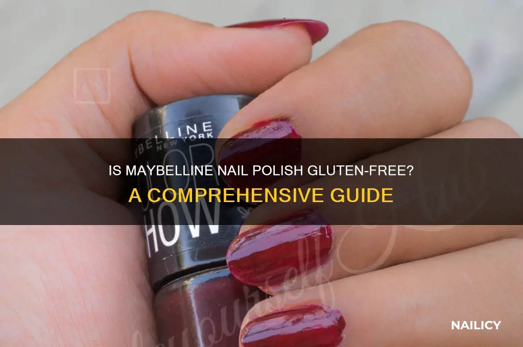 is maybelline nail polish gluten free