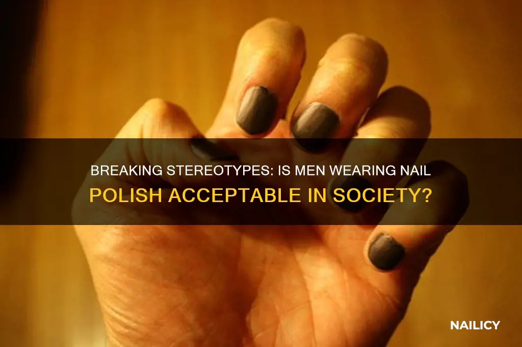is men wearing nail polish acceptable