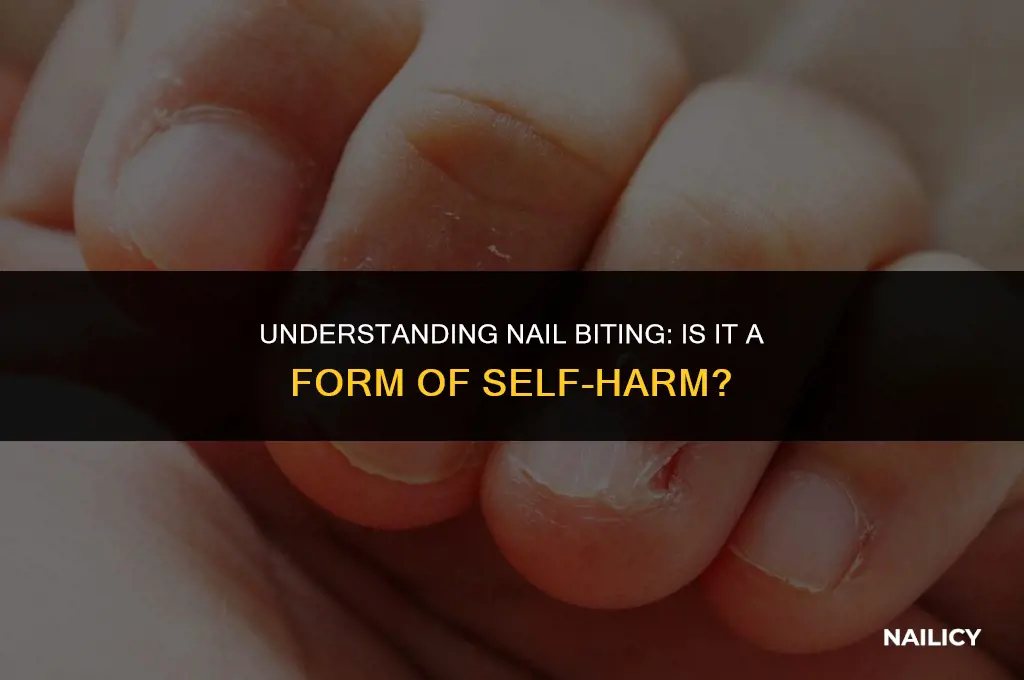 is nail bitning self harm