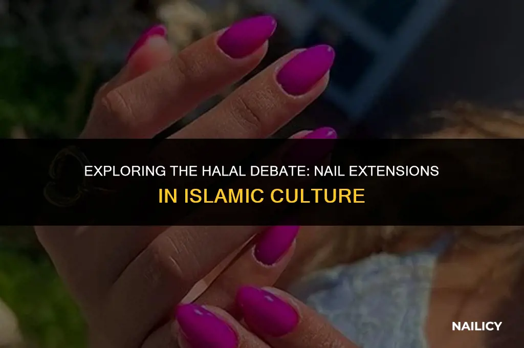 is nail extension haram