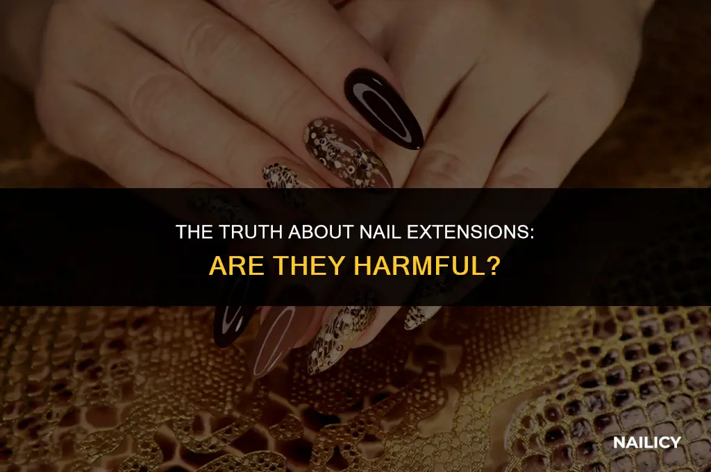 is nail extension harmful