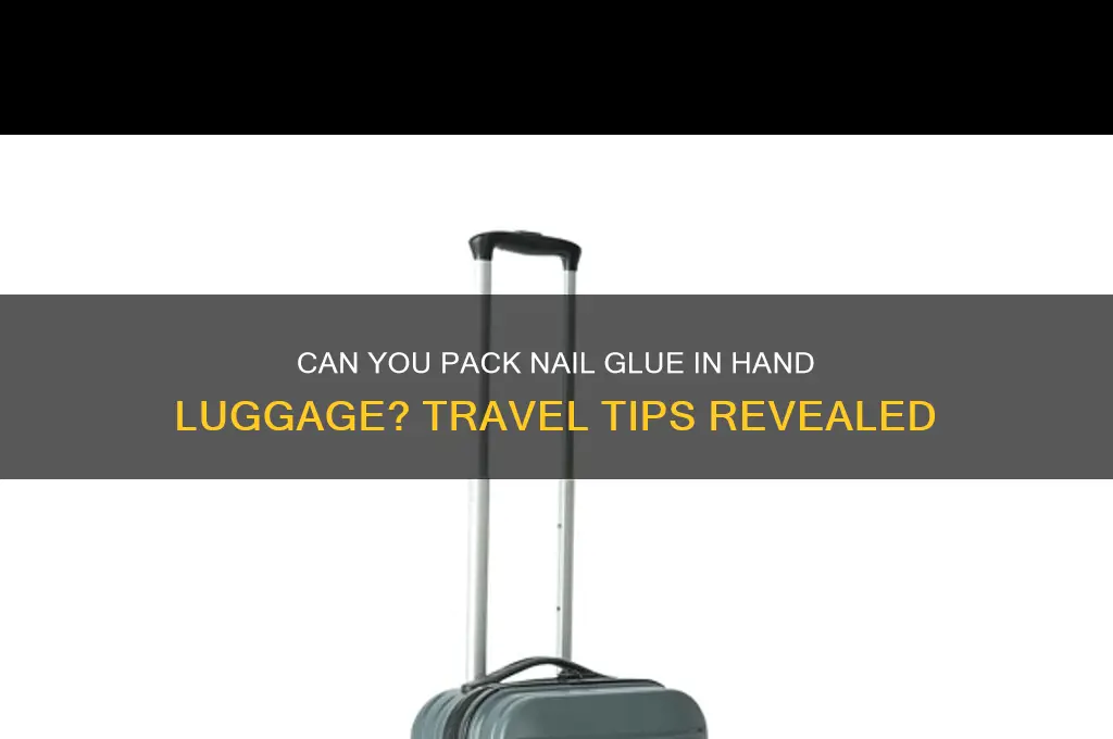 is nail glue allowed in hand luggage