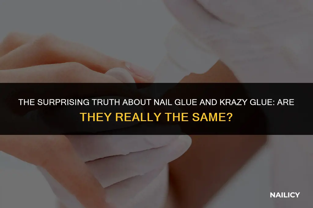 is nail glue krazy glue