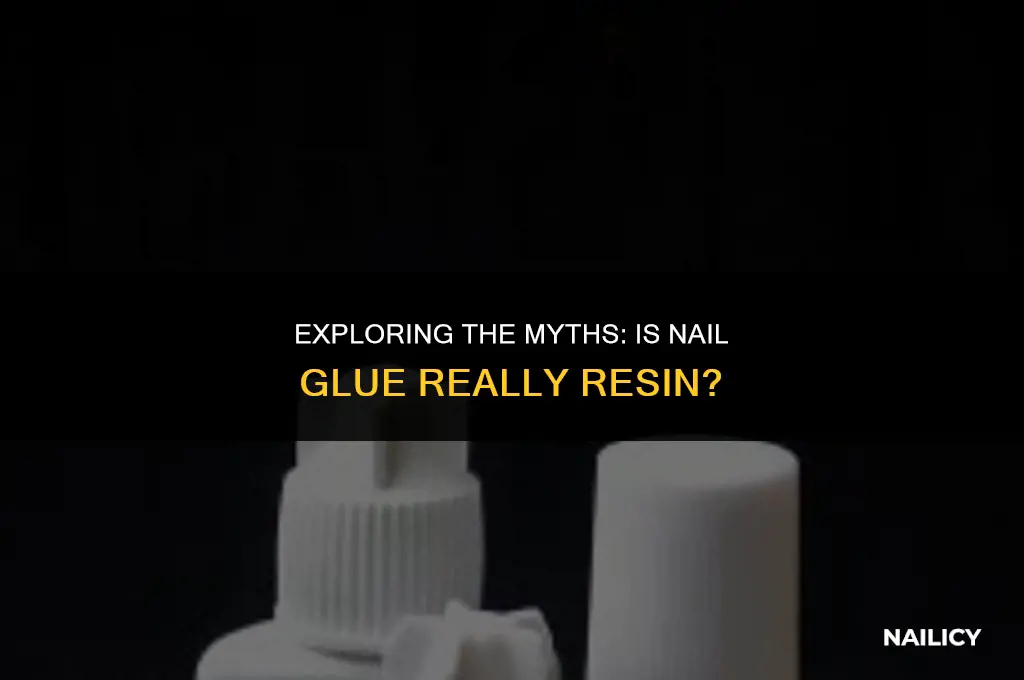 is nail glue resin