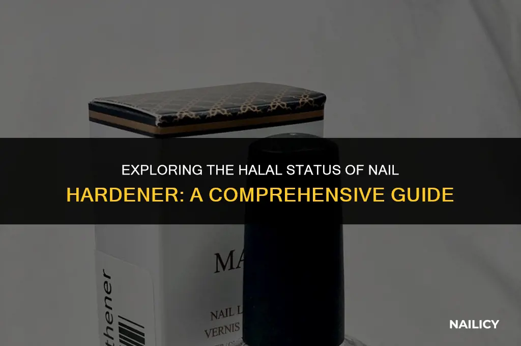 is nail hardener halal