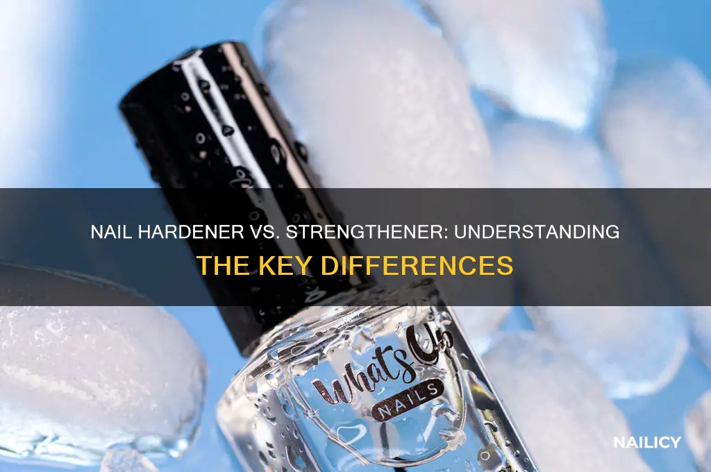 is nail hardener the same as nail strengthener