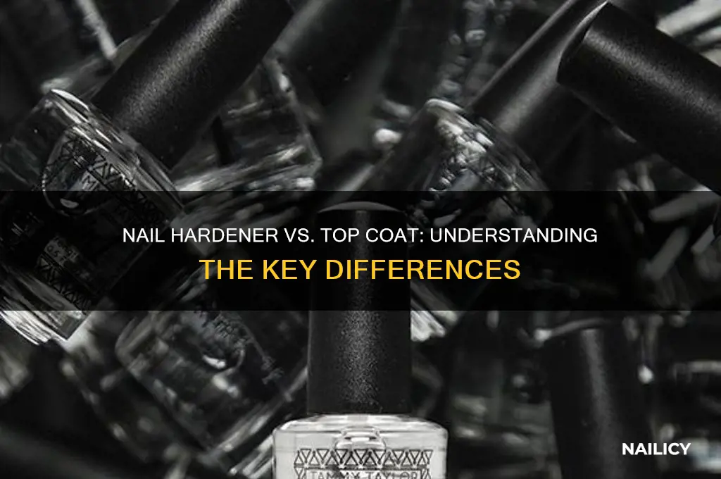 is nail hardener the same as top coat