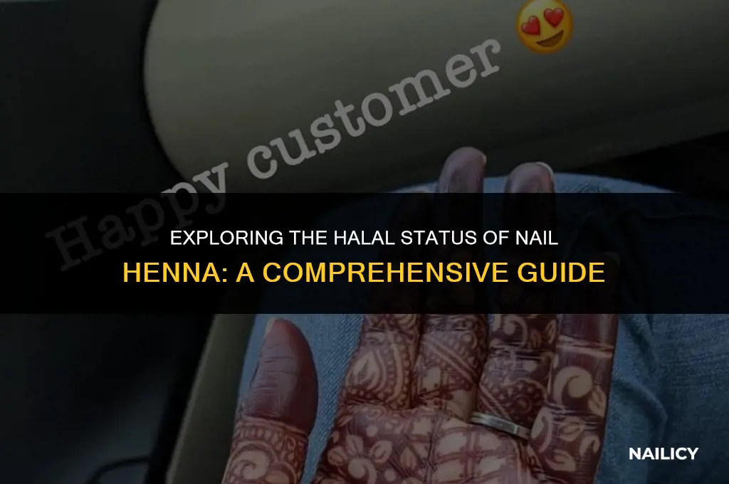 is nail henna halal