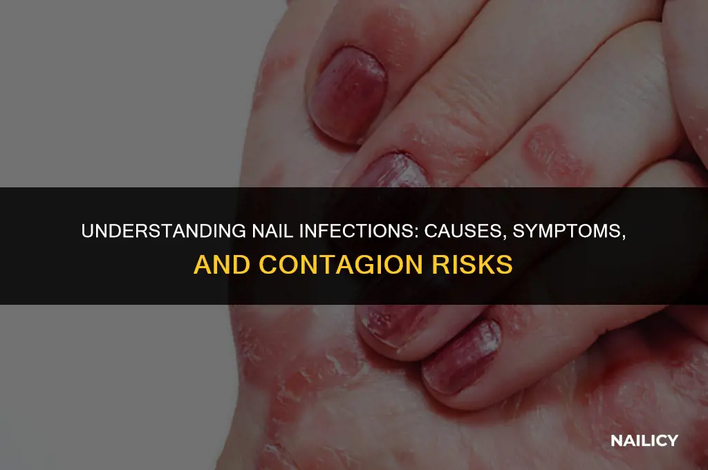 is nail infection contagious