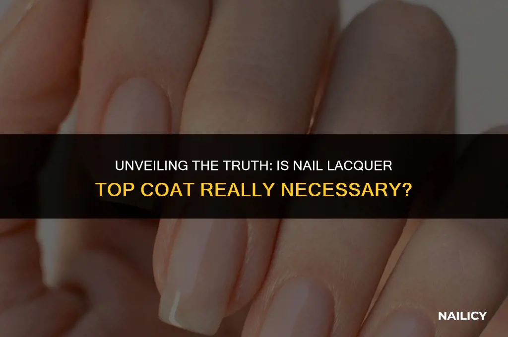 is nail lacquer top coat
