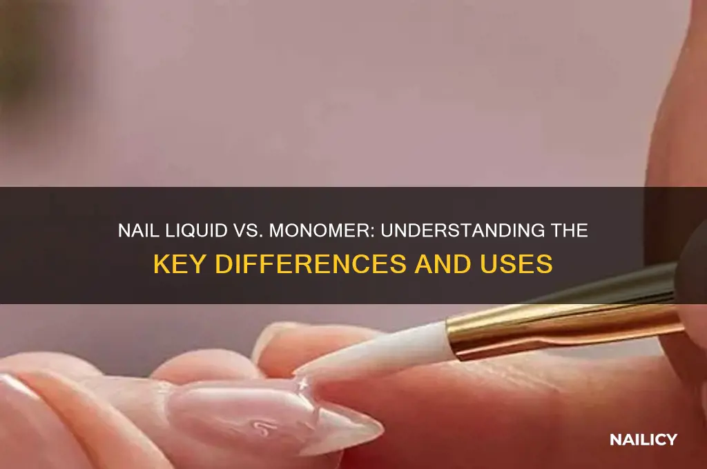 is nail liquid the same as monomer
